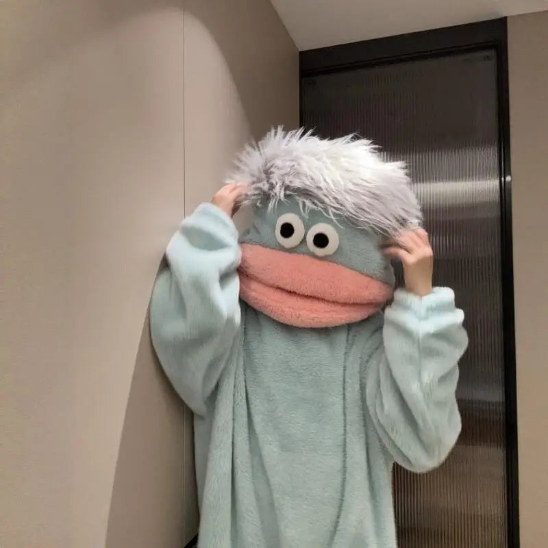 Cozy Monster Pajama Hoodie Set