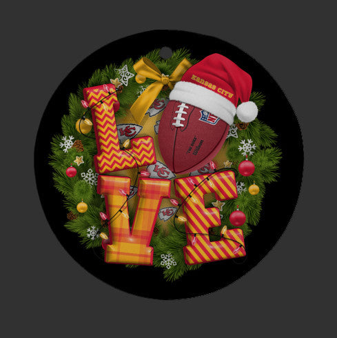 Holiday Love Sports Ornament