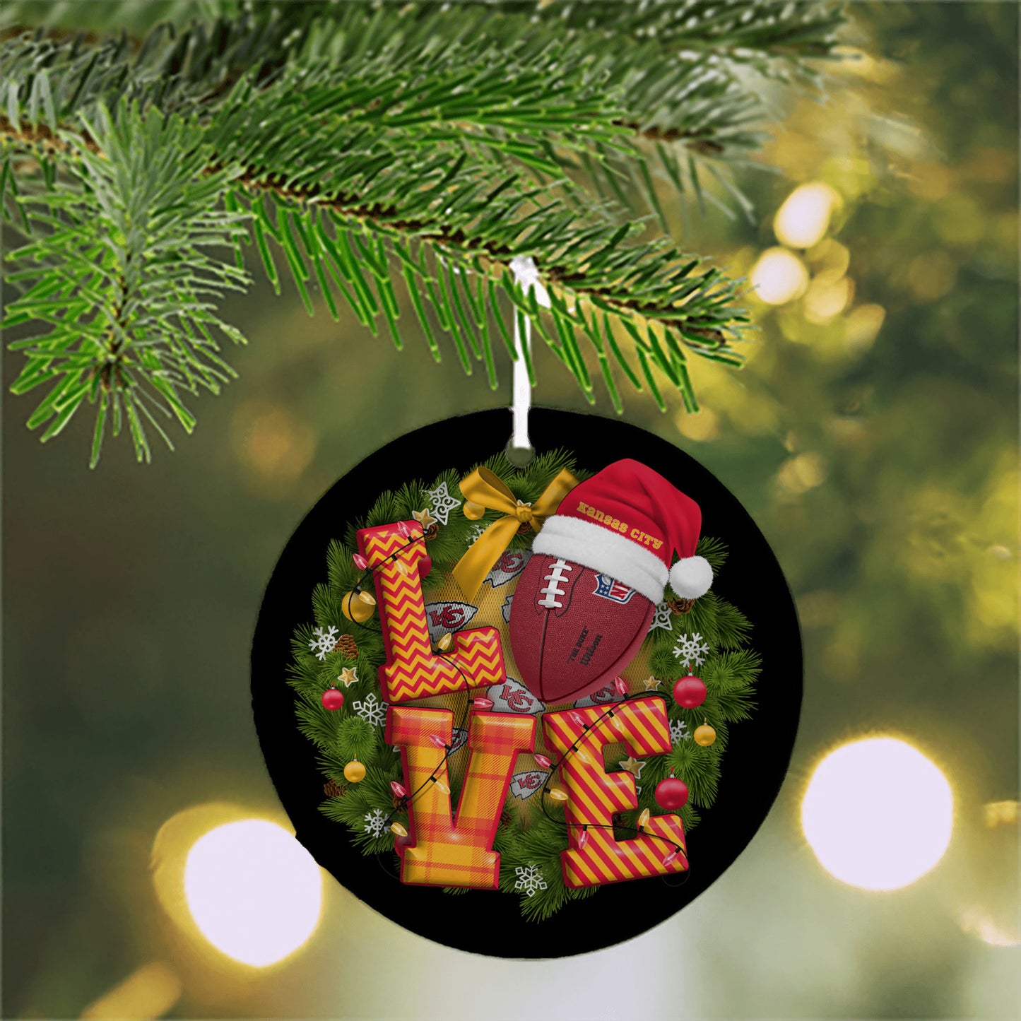 Holiday Love Sports Ornament