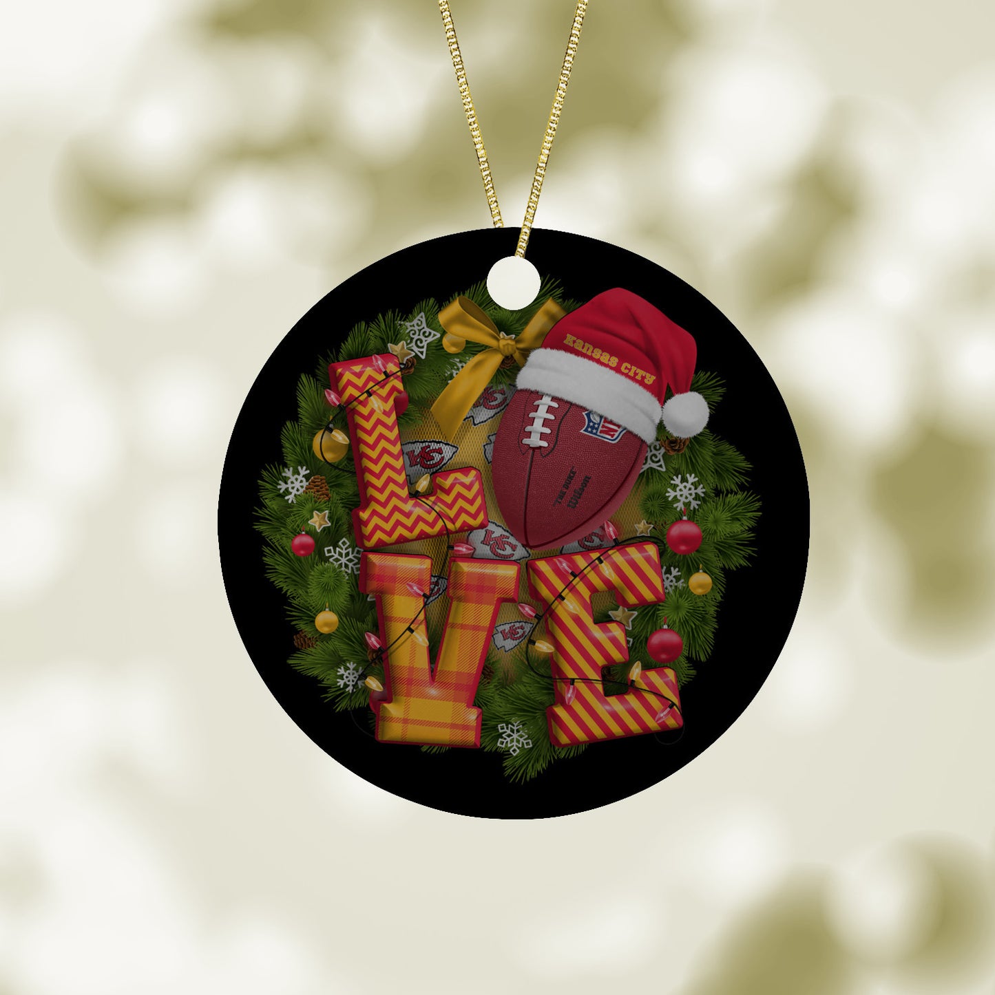 Holiday Love Sports Ornament