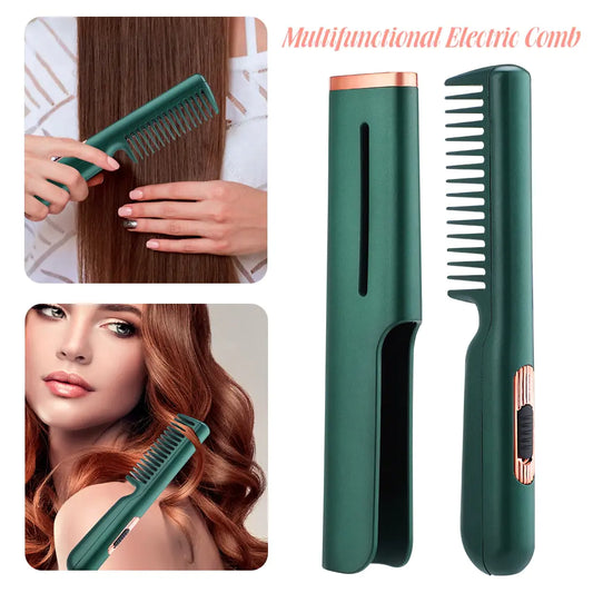 2-in-1 USB Heated Hair Comb