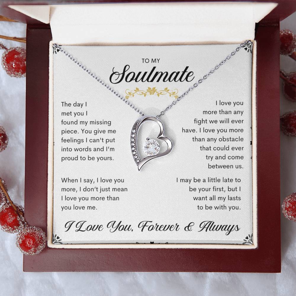 To My Soulmate | Forever Love Necklace