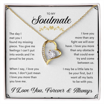 To My Soulmate | Forever Love Necklace