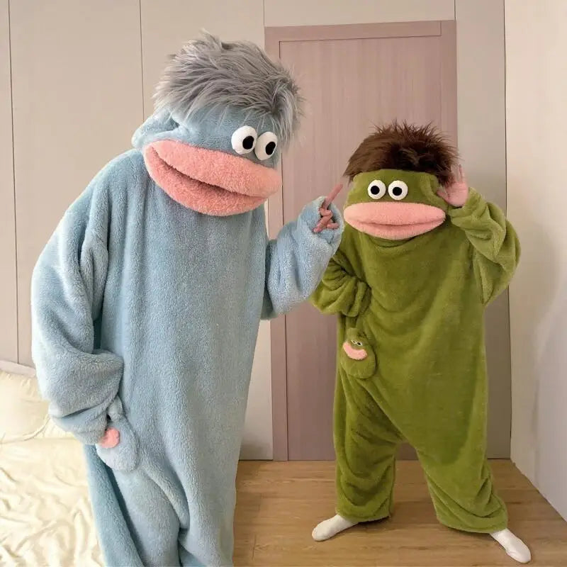 Cozy Monster Pajama Hoodie Set