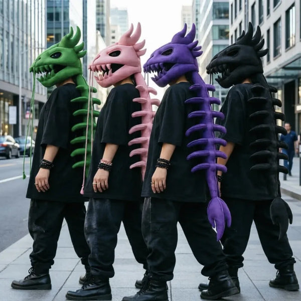 Roaring Dino Plush Headgear