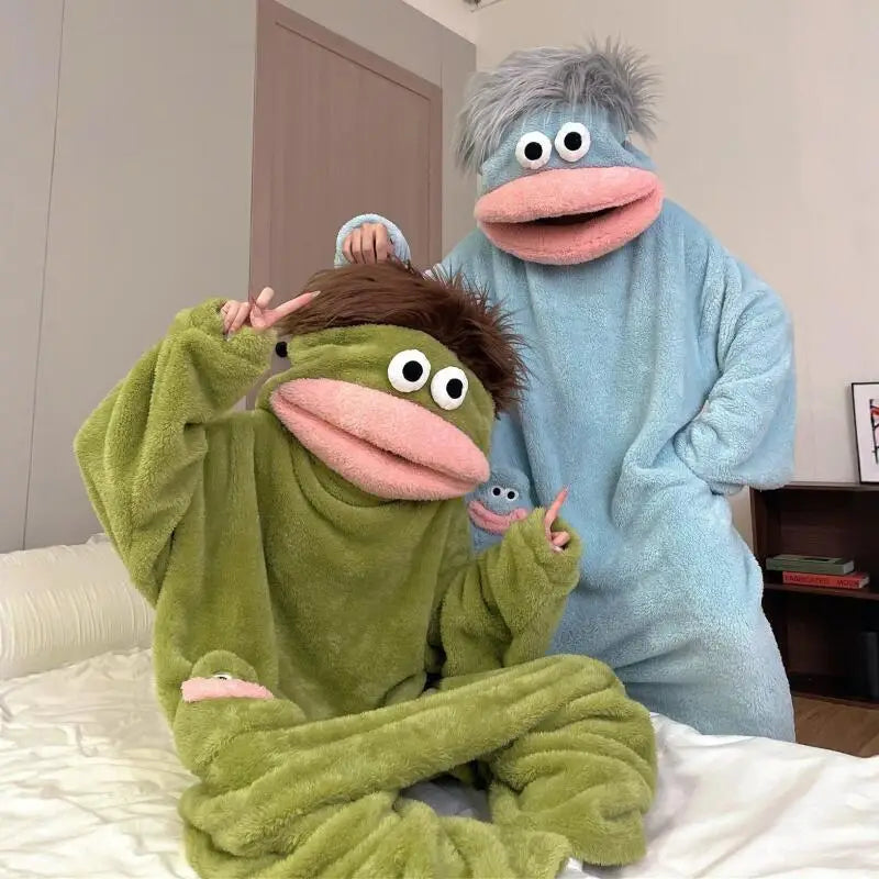 Cozy Monster Pajama Hoodie Set
