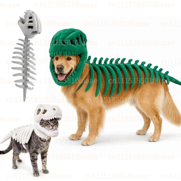 DinoBone Plush Dinosaur Pet Costume
