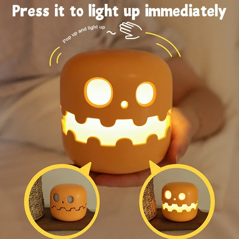 Spooky Glow Cozy Pumpkin Lamp