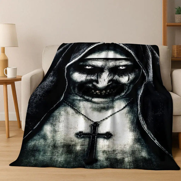 Ghost Skull Flannel Throw
