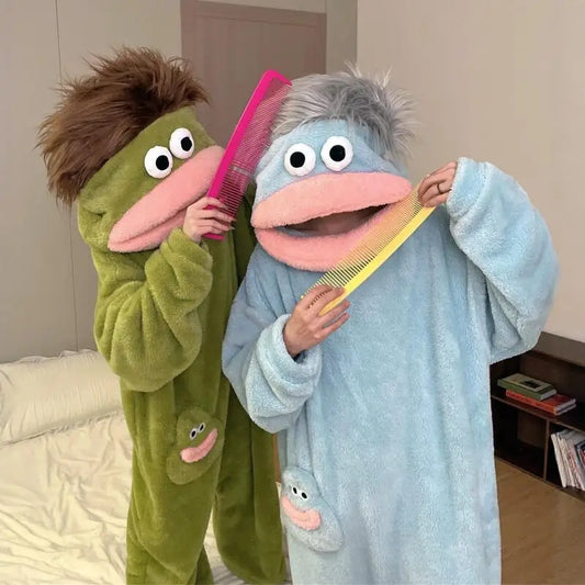 Cozy Monster Pajama Hoodie Set