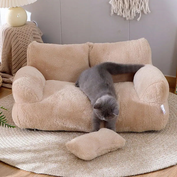 CozyCuddle Plush Pet Sofa Bed